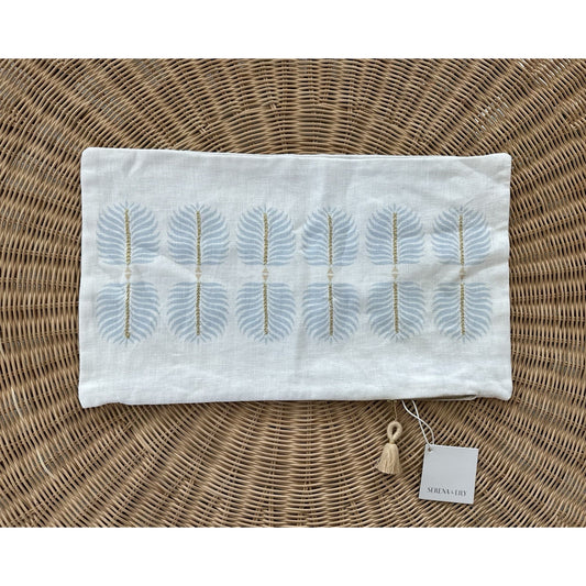 Granada Pillow Cover (12”x21”)-Coastal Blue