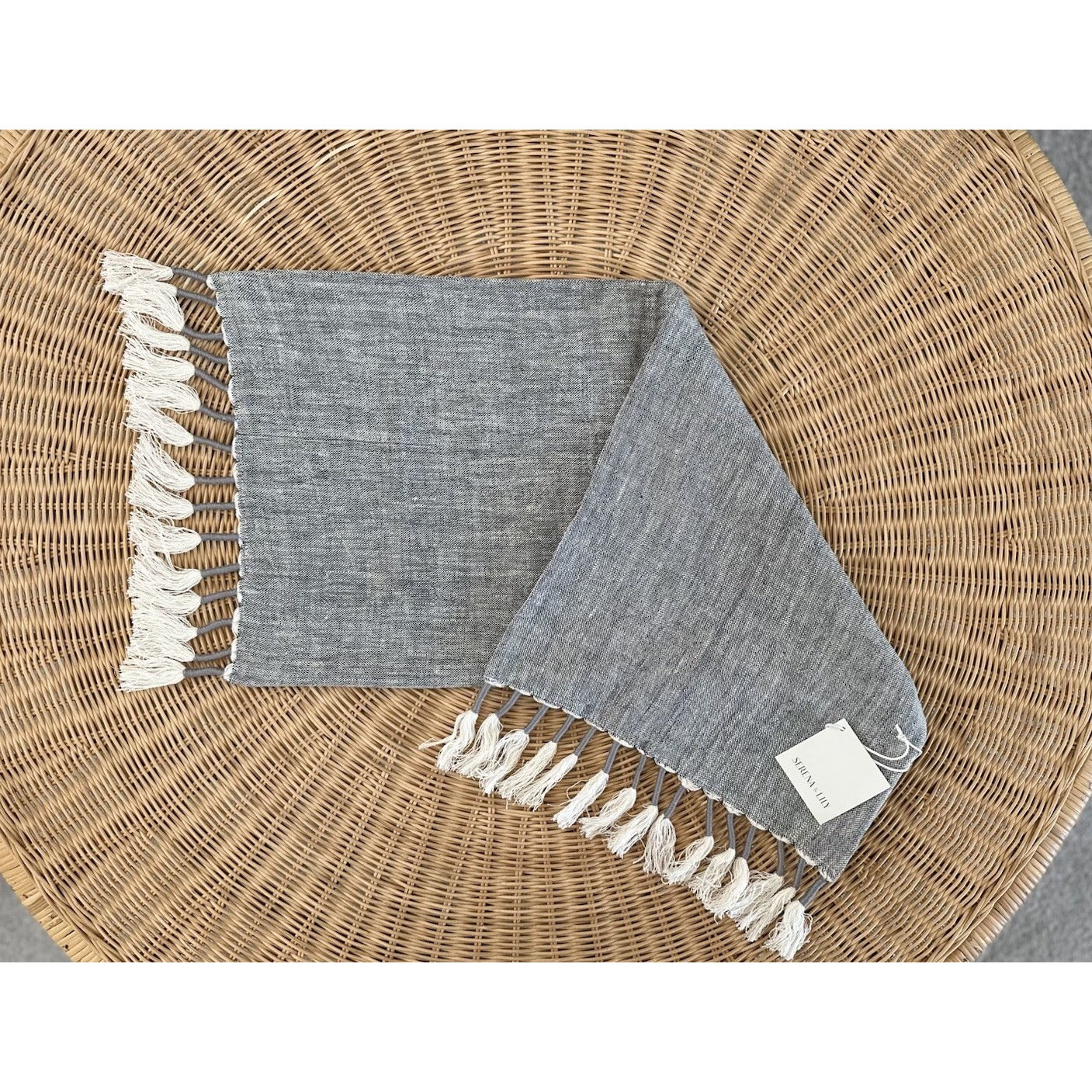 Topanga Pillow Cover (14”x30”)-Grey