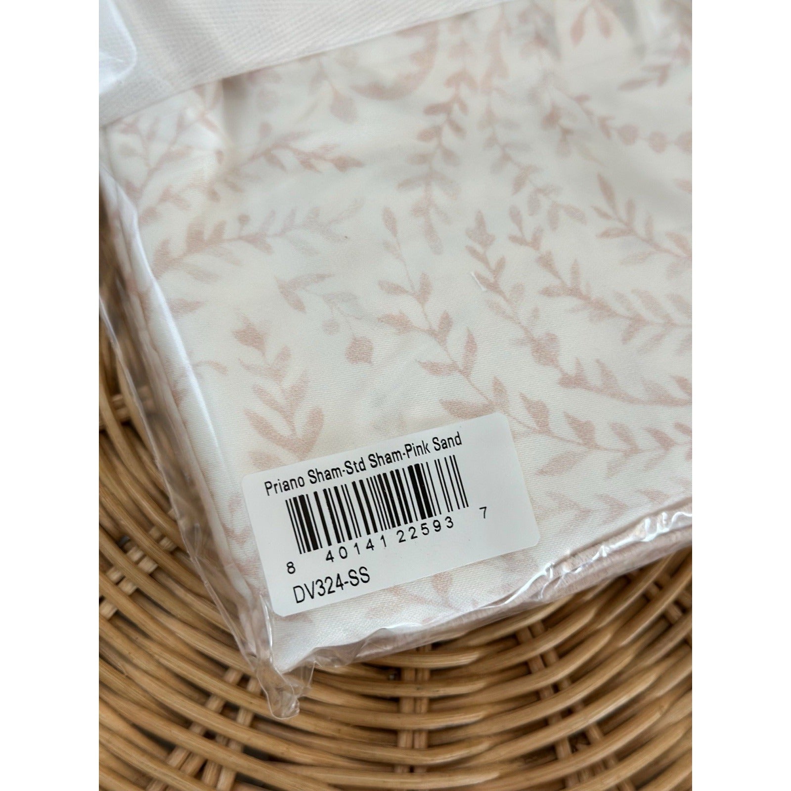 Priano Sateen Standard Pillow Sham-Pink Sand - The Home Decor Outlet