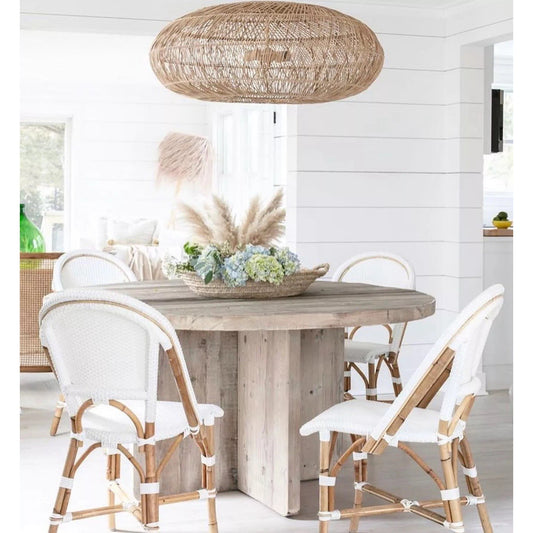 Headlands Ring Rattan Pendant-Natural Brown