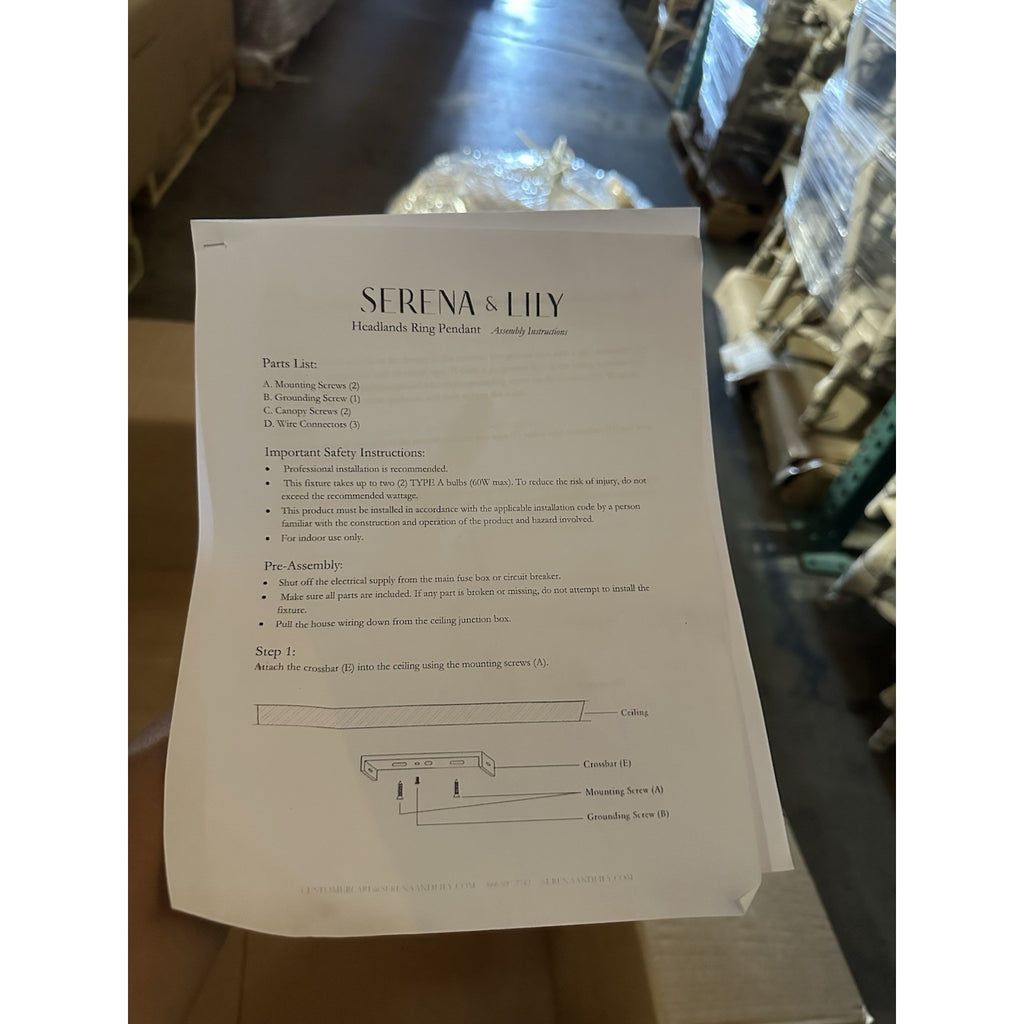 Headlands Rattan Ring Pendant-Natural Brown