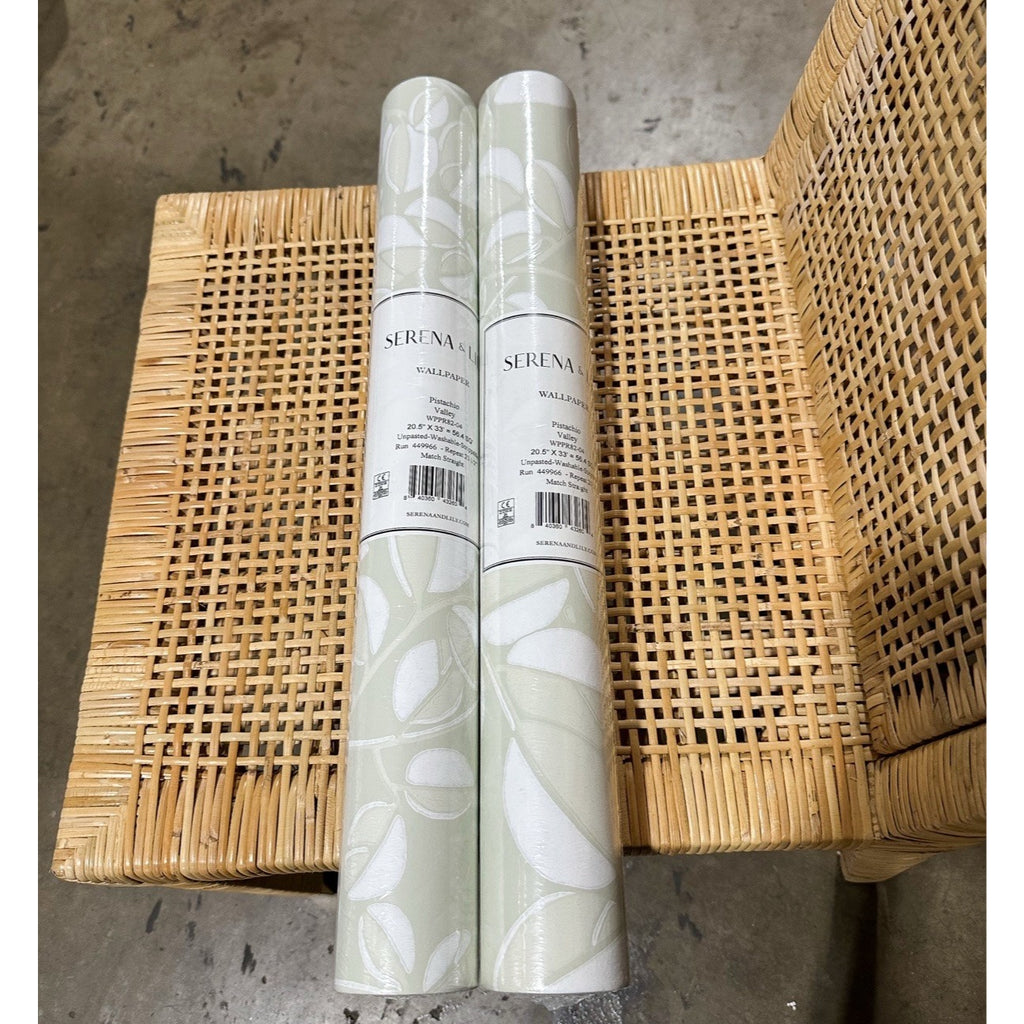 Valley Wallpaper-Pistachio Green