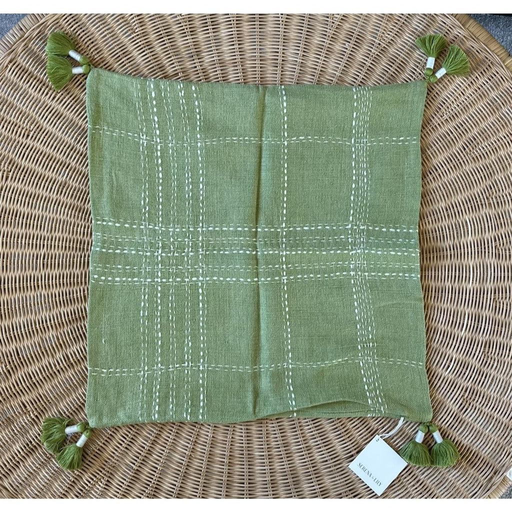 Asheville Pillow Cover (22” SQ)-Chartreuse Green