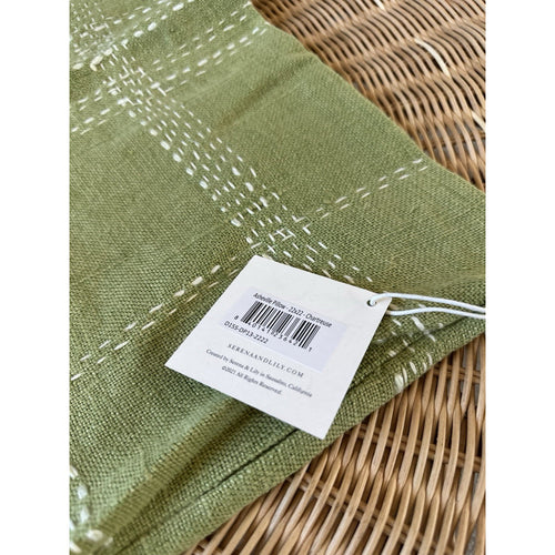 Asheville Pillow Cover (22” SQ)-Chartreuse Green