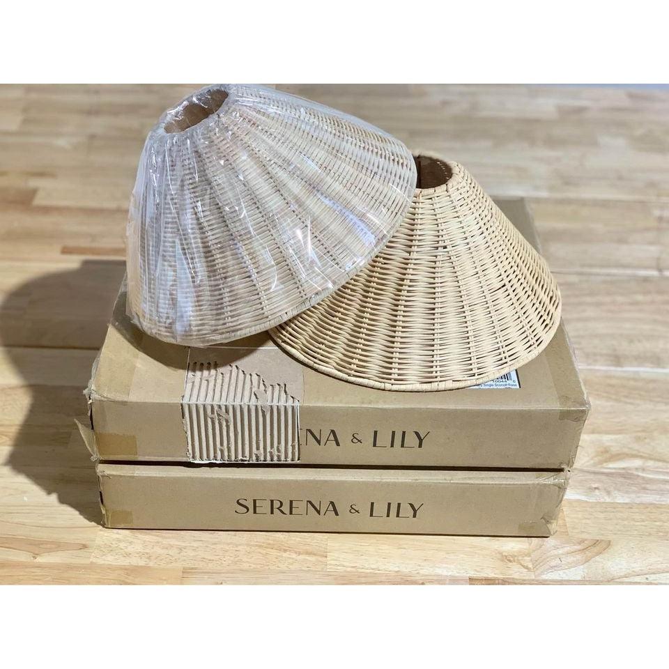 Serena & Lily Flynn Single Wall Sconce (Wicker Shade) - The Home Decor Outlet